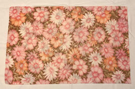 Vintage Cannon Monticello Aloha Pink floral pillowcase pillow case flowe... - $10.00