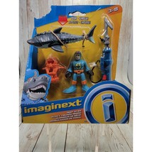 Fisher Price Imaginext Deep Sea Reef Diver With Shark Harpoon Series New - $10.02