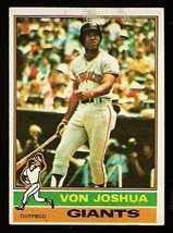 San Francisco Giants Von Joshua 1976 Topps Baseball Card # 82 G/VG - £0.39 GBP
