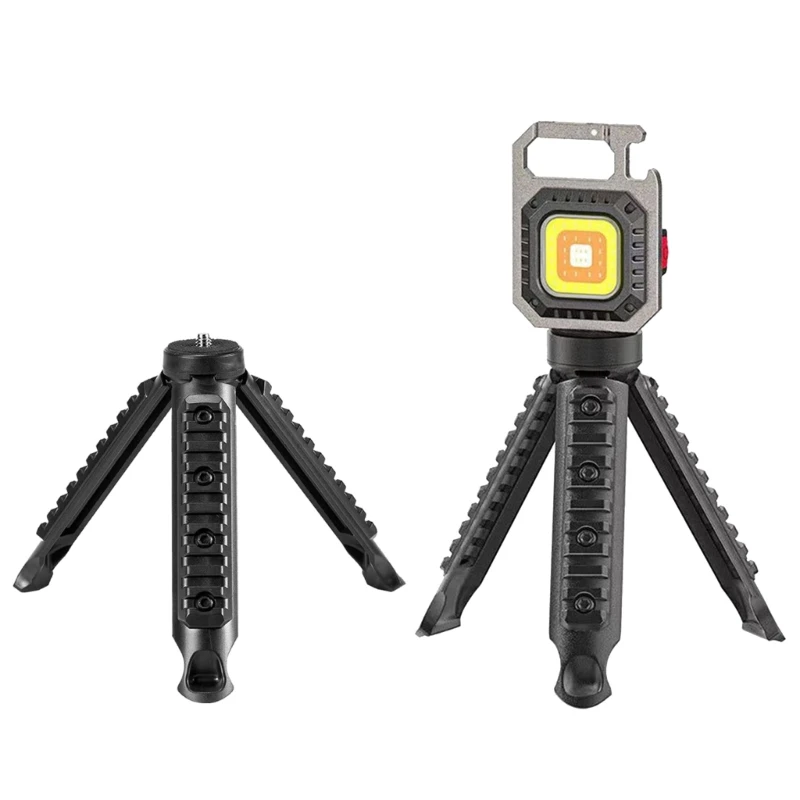 2pcs Outdoor Camp Lanterns Stand Pocket Keychain Flashlight Tripod LED Light - £9.34 GBP