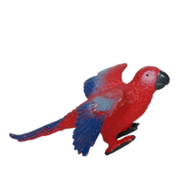 Safari Ltd Red Macaw Parrot Bird Zoo Animal Figurine 2.5" - $12.47