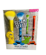 Sesame Street Wet N Wild 4 Piece Makeup Brush Set Limited Edition New - $16.71