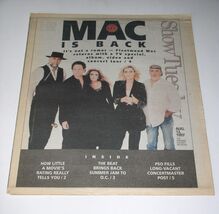 Fleetwood Mac Show Newspaper Supplement Vintage 1997 Cover Concert Black... - $24.99