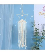 Dream Catcher Star Dream Catcher, Handmade Macrame Wall Hanging Bohemian... - $14.84