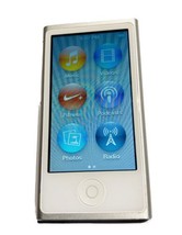 APPLE; iPod Nano 7th Generation 16GB A1446 Silver - £37.89 GBP