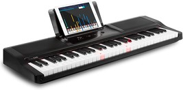 The One Smart Piano Keyboard With Lighted Keys, Electronic Piano 61, Onyx Black - £207.72 GBP