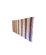 Authentic Moroccan Handwoven Rug 10.43&#39;×5.91&#39; with Purple Stripes - - $190.00
