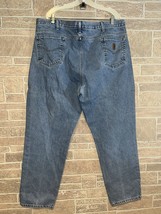 Carhartt Jeans Mens 44x32 Traditional Fit Tapered Leg Medium Wash Denim - £15.57 GBP