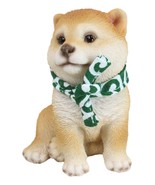 Lifelike Adorable Sitting Japanese Shiba Inu Puppy Dog with Scarf Mini F... - €14,80 EUR