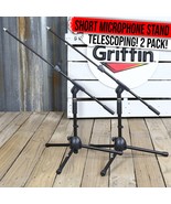2 PACK- Low Profile Microphone Stand by GRIFFIN | Short Tripod Mic Stand... - $62.79