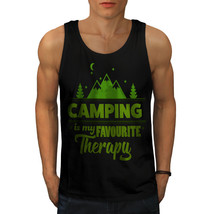 Camping Therapy Tee Outdoor Men Tank Top - £10.27 GBP