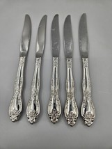 5 Dinner Knives Knife Oneida Profile GALVESTON Flatware Stainless Silver... - $21.80