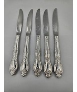 5 Dinner Knives Knife Oneida Profile GALVESTON Flatware Stainless Silver... - £17.07 GBP