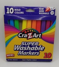 KIDS Cra-Z-Art Super Wahable Markers 10  Bold Colors ( TESTED) - $5.94