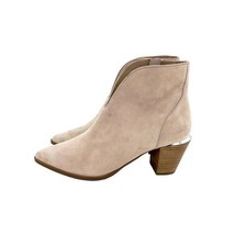 LINEA PAOLO Blush Pink Suede Leather Pointed Toe Ankle Booties SZ 7 NEW ... - $99.00