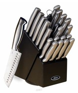Oster-22-Piece Baldwyn Knife Block Set Stainless Steel Cutlery Kitchen B... - £48.56 GBP