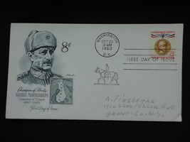 1960 Gustaf Mannerheim First Day Issue Envelope 8 cent Stamp Liberator Finland  - £1.99 GBP