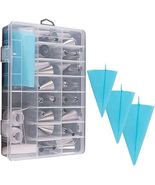 HMIEPRS 39PCS Piping Bags and Tips Set with Storage Case, Icing Tips, La... - £14.21 GBP