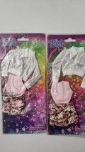 (2) The Fresh Dolls Fashion Outfit Pink Camouflage Shorts, Tank, Jacket & Heels - £11.02 GBP