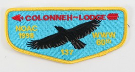 1998 NOAC 60th Yellow Colonneh 137 WWW OA Order Arrow Boy Scout Pocket Patch - £9.24 GBP