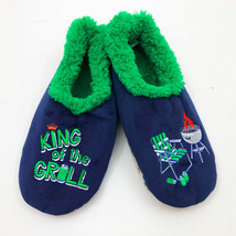 Snoozies Men&#39;s Slippers King of the Grill Large 11/12 Blue - £11.64 GBP