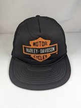 Rare Vintage Harley Davidson Motor Cycles Mesh Trucker Snapback Hat Cap - $54.99