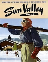 Decoration Poster.Home room art.Interior design.Sun Valley Idaho Ski resort.7466 - £13.37 GBP+
