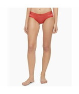 Calvin Klein Womens Striped Waist Hipster Underwear Punch Pink Large - $11.06