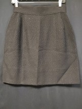 Dolce &amp; Gabbana Wool And Cotton Black Geometric Print A-Line Skirt Sz 42 - $3,131.92 MXN