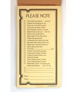 Vintage Windshield Notes Sarcasm Humor Parking Lot Car 1977 Notepad Gag ... - $20.00