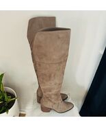 BP Luke Over The Knee Suede Boot, Olive Green, Zip Close, Size 9.5, NWOT - €68,39 EUR
