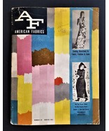 1962 antique AMERICAN FABRICS magazine #59 textile SAMPLES ART COLOR fas... - £38.01 GBP