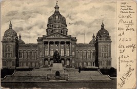 Iowa State Capitol Des Moines Iowa Postcard PC393 - £7.86 GBP