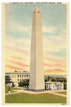 Lot 2 Bunker Hill Monument Boston Charleston MA Postcard - £9.29 GBP