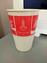 Jeux olympiques de 1980. Moscou. Coca Cola. Gobelet jetable. original - £20.45 GBP