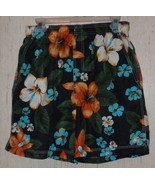 EXCELLENT MENS CARIBBEAN JOE HAWAIIAN FLORAL PRINT SWIM TRUNKS   SIZE S - €16,19 EUR
