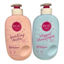 2 pc EOS Body Lotion Holiday Scents Sparkling Amber and Whipped Shea &amp; S... - £47.42 GBP