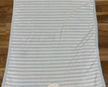 Carters Just One You Blue And White Striped Lamb Sheep Plush Baby Blanket - $24.69