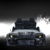 Champion Twin Race Car Bed With Led Lights, Sound Fx - $1,399.00