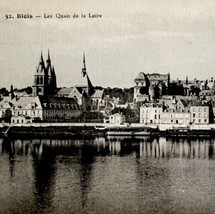 City View From Banks Of Loire River France 1910s Postcard PCBG12B - £15.93 GBP