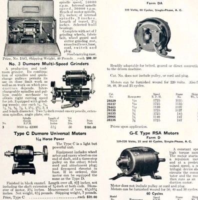 1922 N.T. Bushnell Grinders &amp; Motors Tools Advertisement Catalog Hardwar... - $24.99