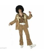 Mens Funky Fella Costume Pimp Dollar Daddy Solid Gold Disco Saturday Nig... - $27.68 CAD