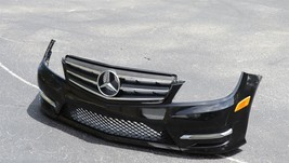 12-14 Mercedes C300 Sdn Front Bumper Sport Package w/o headlamp washers ... - $628.45
