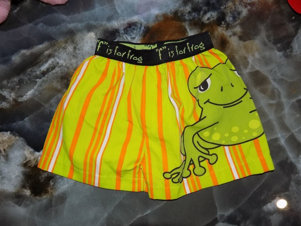 MUD PIE &quot;F&quot; is For Frog Boxers Size 0/12 Months Infants NWOT - $12.88