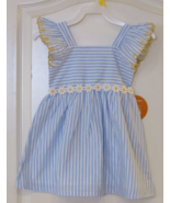 Member&#39;s Mark Blue White Daisy Woven Dress Girl&#39;s Sz 6 NWT - $18.01