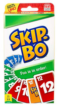 Mattel Skip-Bo Skip Bo Card Game 2 to 6 Players Brand New Original Sealed 42050 - £12.51 GBP