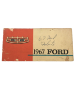 1967 Ford Car Owners Manual Glove Box Book Vintage 1960s - £7.10 GBP