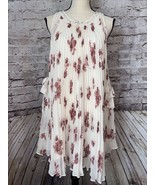 Free People Pleated Ivory Pink Floral Swing Dress Women’s XS - $568.76 MXN