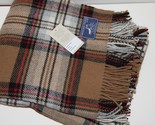 Bronte by Moon Highland Tweeds Pure New Wool Camel Steward Tartan Plaid NWT - $115.15