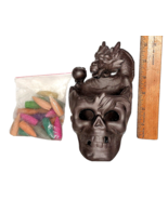 Skull Dragon Backflow Incense Burner  LED Waterfall Smoke FREE Incense 2... - $564.52 MXN